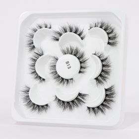 AYRMILLA 5/20Pairs 3D Mink Lashes Natural False Eyelashes Dramatic Thick Fake Eyelash Extension Faux Cils Wholesale Makeup Tools (Color: 5Pairs-B13)