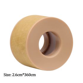 New Non-woven Silicone Gel Eyelash Tape Breathable Sensitive Resistant Microporous Eyelash Extension Color Tape Sticker Makeup (Color: Brown-B)