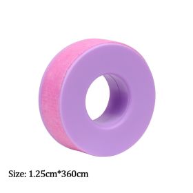 New Non-woven Silicone Gel Eyelash Tape Breathable Sensitive Resistant Microporous Eyelash Extension Color Tape Sticker Makeup (Color: Purple-A)
