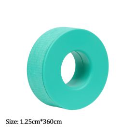 New Non-woven Silicone Gel Eyelash Tape Breathable Sensitive Resistant Microporous Eyelash Extension Color Tape Sticker Makeup (Color: Jade Green-A)