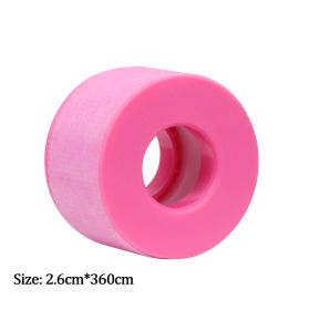 New Non-woven Silicone Gel Eyelash Tape Breathable Sensitive Resistant Microporous Eyelash Extension Color Tape Sticker Makeup (Color: Rose Red-B)