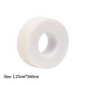 New Non-woven Silicone Gel Eyelash Tape Breathable Sensitive Resistant Microporous Eyelash Extension Color Tape Sticker Makeup (Color: White-A)