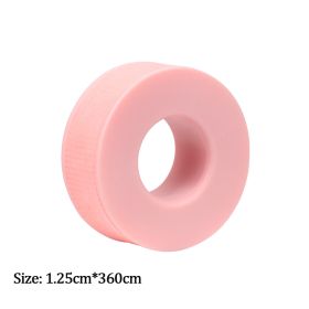 New Non-woven Silicone Gel Eyelash Tape Breathable Sensitive Resistant Microporous Eyelash Extension Color Tape Sticker Makeup (Color: Pink-A)