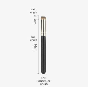 3-color Concealer Palette Moisturizing Cover Dark Circles And Acne Marks Natural Makeup Contouring Cream Shadow Cosmetics (Color: 270 concealer brush)