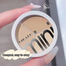 3-color Concealer Palette Moisturizing Cover Dark Circles And Acne Marks Natural Makeup Contouring Cream Shadow Cosmetics (Color: 01)