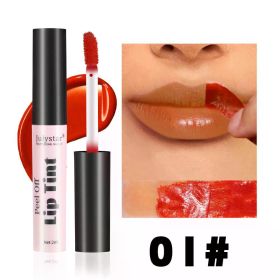 Julystar Peel Off Liquid Lipstick 6 Color Waterproof Lasting Matte Pink Lip Gloss Moisturizer Tear-off Lip Stain Cosmetic Makeup (Color: 01)