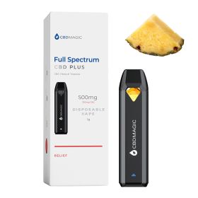 Full Spectrum CBD Vape for Relief 850mg (Terpene Profile: Pineapple, Type: Relief)