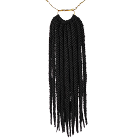 FOUR STRAND SENEGAL TWIST Senegalese Twist Crochet Hair Braids (Color: Black)